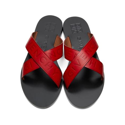 givenchy criss cross logo flat sandals|Givenchy wedge sandals.